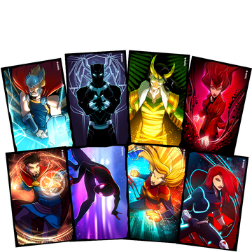 Card Sleeves - Marvel Dice Throne (8 heroes)