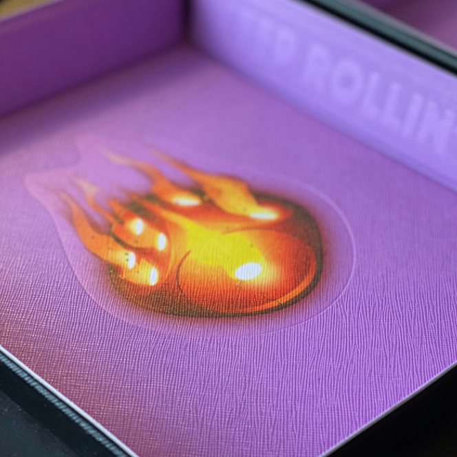 Purple - Flaming Die